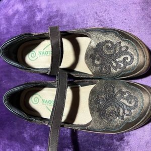Naot bronze Mary Janes